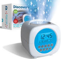 Discovery Kids Sound Machine Alarm Clock with Stars Projection, 6 Nature  Sound Soother Therapy Tracks, Temperature and Date Display,  Battery-Powered, ...