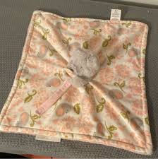 Blankets & Beyond Co Bear Blankie Blanky Has strap to hold to or binkie |  eBay