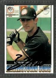 2004 Multi-Ad #20 Brian Munhall Hagerstown Suns Baseball Signed Autograph  (B17)