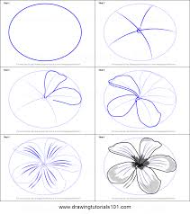 How To Draw Frangipani Flower Printable Drawing Sheet By Drawingtutorials101 Com Flower Drawing Tutorials Simple Flower Drawing Flower Drawing