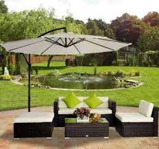 5 Pc Rattan Wicker Conservatory Furniture Garden Corner Sofa Outdoor Patio Set Aluminium Outdoor Furniture Decor Rattan Garden Furniture Garden Patio Furniture