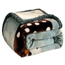 Faux fur blanket throw mink sofa bed luxury double size warm large 150 cm x 200 cm by (charcoal blue). Home Furniture Diy Single Double Faux Fur Mink Thick Blanket Soft Warm Throws Sofa Bed Room Winter Kisetsu System Co Jp