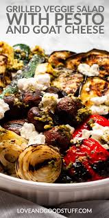Grilled Vegetable Salad Recipe In 2020 Grilled Vegetable Salads Vegetable Recipes Veggie Dishes