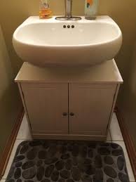 pedestal sink bathroom vanity cabinet