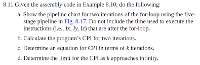 8 11 Given The Assembly Code In Example 8 10 Do T