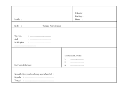 Disposisi adalah suatu catatan, arahan, pengarahan, informasi atau instruksi dari pimpinan terhadap surat yang diterima untuk diproses lebih lanjut disposisi. Download Penanganan Surat Masuk