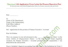 In a competitive job market, crafting the perfect cover letter is more important than ever. Job Application Cover Letter Sample For Finance Executive Post