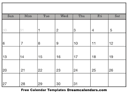 Blank templates or annual planners with holidays available. Blank Calendar Printable Blank Calendar 2021