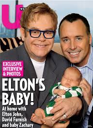 Elton john's real name is reginald kenneth dwight. Sir Elton John And David Furnish Reveal Truth Behind Baby Zachary S Conception Daily Mail Online