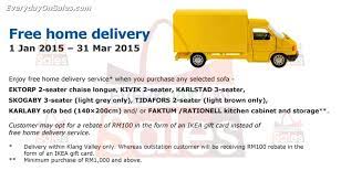 Ikea online store enables malaysians to shop and deliver their favourite ikea home furnishing without having to effective today, the ikea online store extends delivery throughout the country. Ikea Free Home Delivery Service Promotion In Malaysia Delivery Service Promotion Delivery
