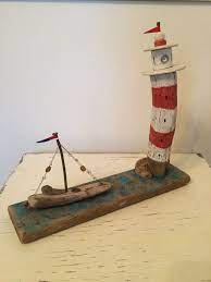 Some additional material to form 10 unit 2 houses and homes. Driftwood Art Driftwood Sculpture Nautical Decor Coastal Art Lighthouse Boat Seascape Unique Gift Wooden Gif Driftwood Art Driftwood Sculpture Driftwood Crafts