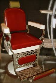 For A Unique Occasional Chair How About This Bright Red Antique Barber Chair Barber Shop Chairs Barber Chair Unique Chairs Design