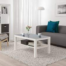 Ikea liatorp white glass top coffee table display table 93cm x 93cm x 51cm. Lack Glass Top Marble Effect Black 118x78 Cm Ikea