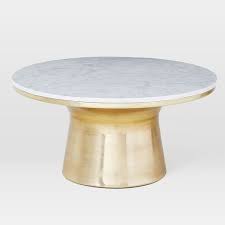 Magnolia home belford coffee table by joanna gaines $399. Marble Topped Pedestal Coffee Table