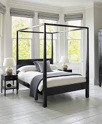 Canton Black Four Poster Wooden Bed From Lombok Modern Bed Bedding Master Bedroom Four Poster Bed