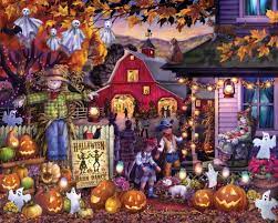 The only piece missing in our halloween puzzles is you! Halloween Barn Dance Jigsaw Puzzle New Jigsaw Puzzles Vermont Christmas Company Halloween Puzzles Vermont Christmas Company Halloween Jigsaw Puzzles