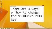 How To Change Microsoft Office 2013 Product Key In Windows 10 Step By Step Guide Youtube