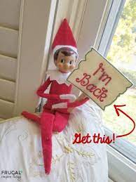 If he falls off his location, get some tongs out of the kitchen drawer and pick him up. Elf On The Shelf Ideas Elf Returns With An I M Back Sign