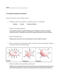 We hope these diffusion and osmosis worksheet key photos gallery can be a hint for you, give you more examples and most important: Worksheet Key Osmosis Materials Science