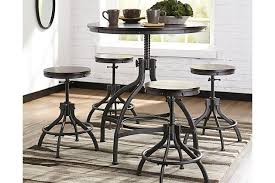 Odium Counter Height Dining Table And Bar Stools Set Of 5 In 2020 Counter Height Dining Room Tables Counter Height Dining Table Pub Table And Chairs
