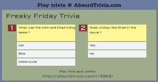 If you fail, then bless your heart. Freaky Friday Trivia