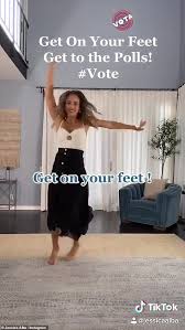 A newly trained teacher who is currently doing her one year manda national service miss. Jessica Alba Encourages Fans To Vote By Dancing To Gloria Estefan Song For Tik Tok Video Duk News