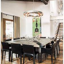Choose the dining room table design that defines your family s style and character. Big Square Dining Table That Fit For 12 Peoples With Rustic Centerpiece Awesome Rumahkudi Square Dining Tables Eclectic Dining Room Square Dining Room Table