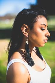 Long Leather Western Earrings