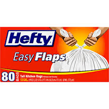 Hefty® easy flaps tall kitchen trash bags. Hefty Easy Flaps 13 Gal Tall Kitchen Bags 80 Ct Trash Bags Foodtown