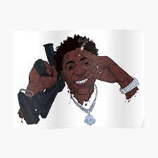 Willowensiiiwho y'all want me to draw next??⬇️ Nba Youngboy Wall Art Redbubble