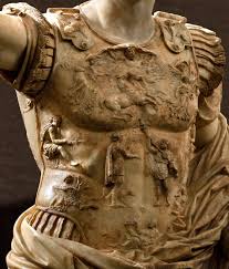 Statue Of August From Prima Porta Close Up Marble Ca 20 17 Bce Inv No 2290 Rome Vatican Museums Gregorian Profane Museum Statui Drevnij Rim Rim