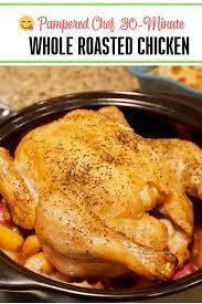 Get out your crockpots and learn to make simple, delicious, clean eating these 8 healthy slow cooker chicken recipes are going to keep it delicious, fresh, and simple for your busy life. Rockcrok 30 Minute Whole Roasted Chicken Momma Can