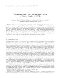 Transmission Line Theory and Thermal Analysis of Coaxial Coupler for TWTs