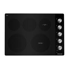 stainless steel electric cooktop in the
