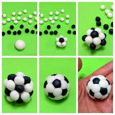 Soccer Ball Pictorial Tortendekorationen Techniken Fondant Figuren Anleitung Tortenverzierungstipps