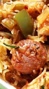 Spaghetti Squash Jambalaya Video Good Cheap Eats Recipe Jambalaya Recipe Paleo Crockpot Recipes