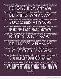 A Good Thing Happened Mother Teresa Quotes Inspirational Quotes Best Quotes Ever