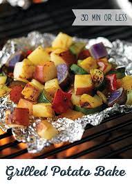 Potato Recipes Grilled Potato Bake Recipe Grilled Potatoes Recipes Food
