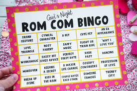 This covers everything from disney, to harry potter, and even emma stone movies, so get ready. Free Printable Romantic Movie Bingo Game Play Party Plan