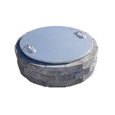 Necessories 37 In Fire Pit Cover Galvanized Steel In 2020 Fire Pit Kit Fire Pit Cover Fire Pit Gallery