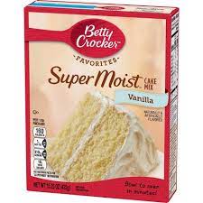 Betty crocker's super moist butter recipe yellow cake mix is made with no preservatives and no artificial flavors. Betty Crocker Supermoist Vanilla Cake Mix 15 25oz Target