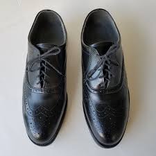 Mens Red Wing Dress Shoes 9 Ee Black Leather Steel Toe Oxford Lace Up 8701 Usa Steel Toe Work Shoes Leather Brogues Steel Toe