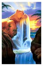 island dreams prints by jim warren at allposters com dream art waterfall illusion art