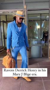 Ravens Derrick Henry in his Mary J Blige era. #nfl #sundayfootball  #football #ravens