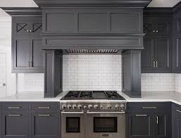 Chocolate brown subway tiles look. Hot New Kitchen Trend Dark Cabinets Subway Tile Shiplap Home Bunch Interior Design Ideas
