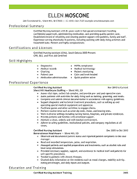 Best Certified Nursing Assistant Resume Example From Professional Resume Writing Service
