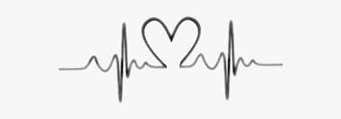 Black heartbeat with silhouette heart tattoo design. Heartbeat Transparent Heart Tattoo Png Png Download Transparent Png Image Pngitem
