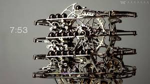 Chronomeans Is The Finest Rolling Ball Clock Youtube Every ball triggers the release mechanism at the bottom that releases the next ball from the top. chronomeans is the finest rolling ball clock