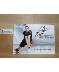 Original Autogramm Robert Kromm Volleyball Team Deutschland /// Autogramm  Autog…