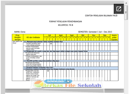 Maybe you would like to learn more about one of these? Contoh Format Evaluasi Bulanan Paud Kurikulum 2013 Blog Paperplane